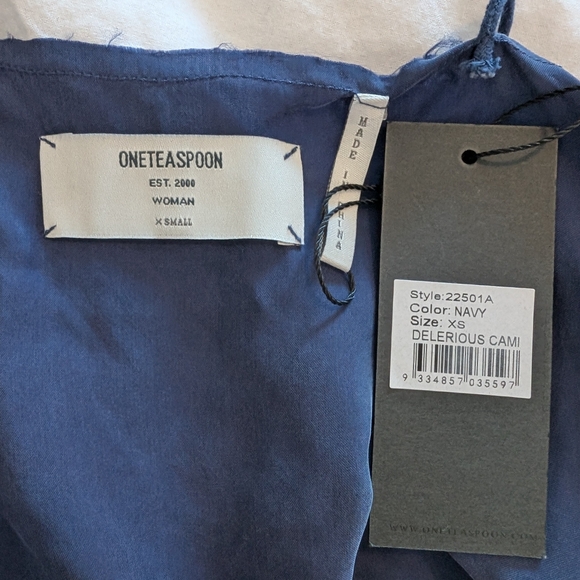 BNWT navy lace One Teaspoon  cami - Picture 5 of 8